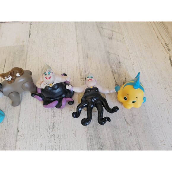 Ursula little mermaid Ariel Sebastian collectible toy figure set - Picture 5 of 7